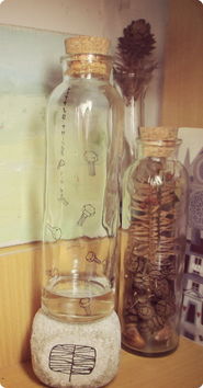 原创手绘玻璃瓶——zakka日杂风与yizi风格的完美融合